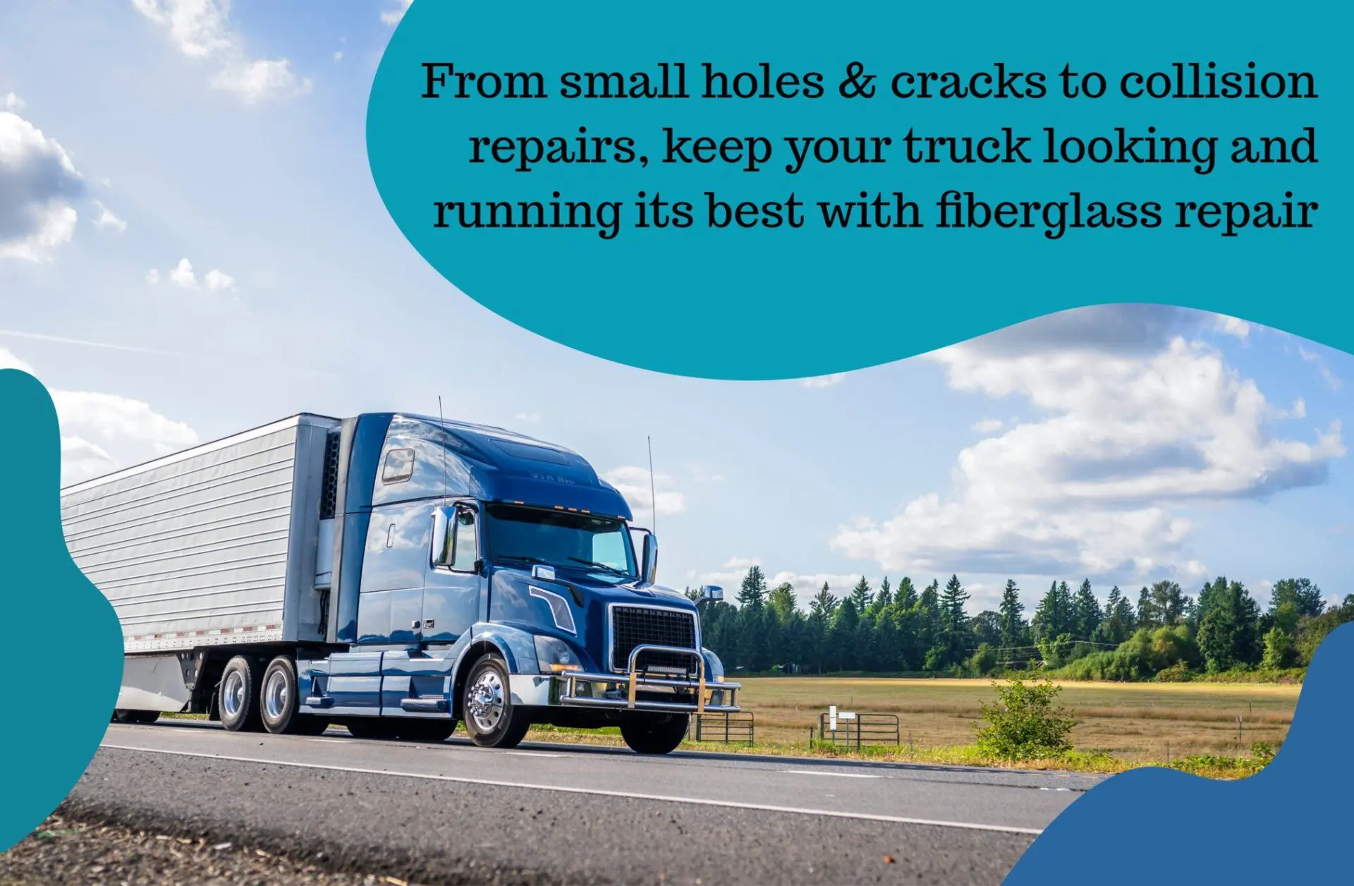 Fiberglass Repair Dade City Semitrucks & Commercial Fleet Vehicles